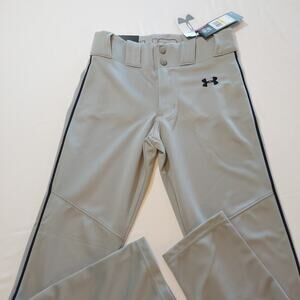 Under Armour Softball Baseball Pants Youth Size Medium YMD HeatGear Grey NWT‎
